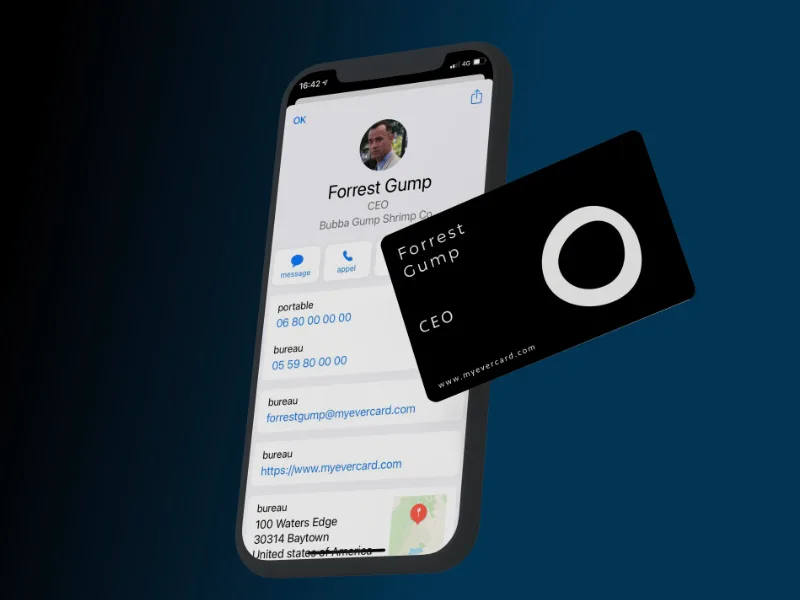 Carte NFC personnalisée en PVC (mais sans votre logo) – Image 2