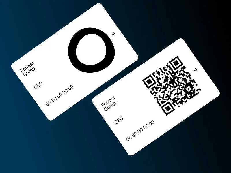 Carte NFC personnalisée en PVC (mais sans votre logo)