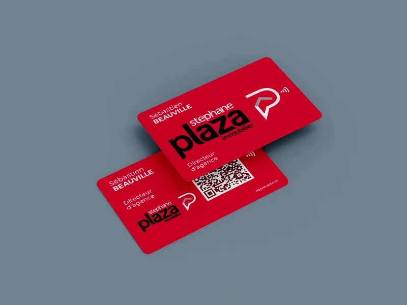 carte de visite NFC et qr code personnalisée personnalisation totale