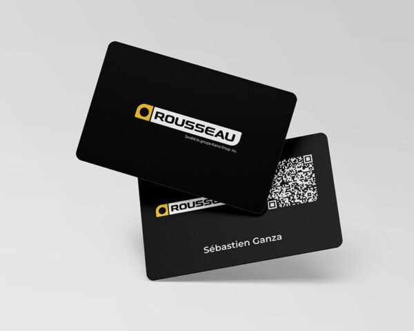 Carte de visite NFC sans contact en PVC biodégradable – Image 2