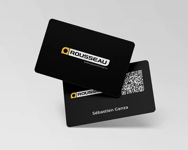 Carte de visite NFC sans contact en PVC biodégradable – Image 2