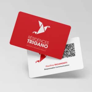 Carte de visite NFC sans contact en PVC biodégradable
