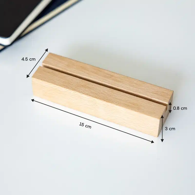 socle bois pour plaque avis google NFC et QRCode